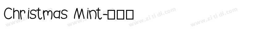 Christmas Mint字体转换